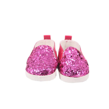 Doll Shoes Clothes Handmade Boots 7Cm Shoes For 18 Inch American&43Cm Baby New Born Doll Accessories For Generation Girl`Toy DIY