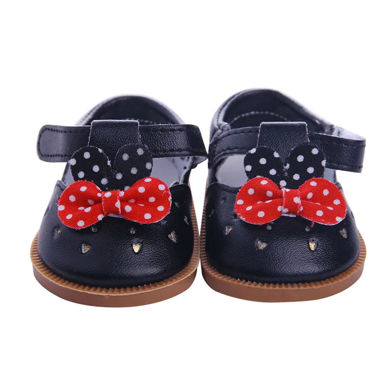 Doll Shoes Clothes Handmade Boots 7Cm Shoes For 18 Inch American&43Cm Baby New Born Doll Accessories For Generation Girl`Toy DIY