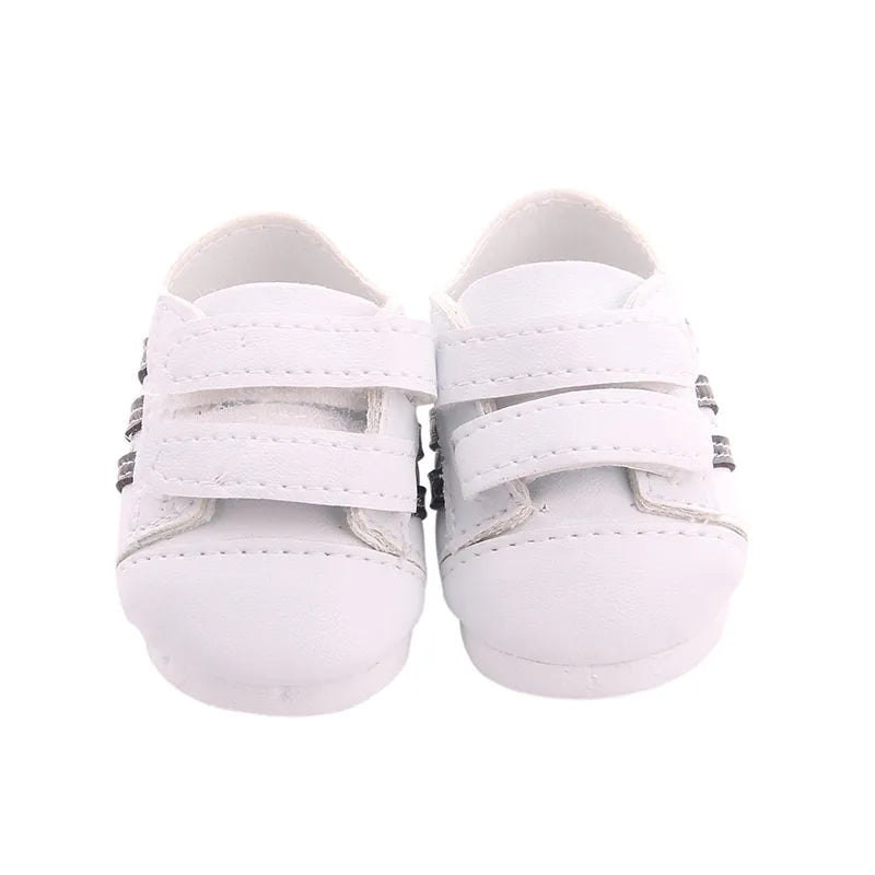 Doll Shoes Clothes Handmade Boots 7Cm Shoes For 18 Inch American&43Cm Baby New Born Doll Accessories For Generation Girl`Toy DIY