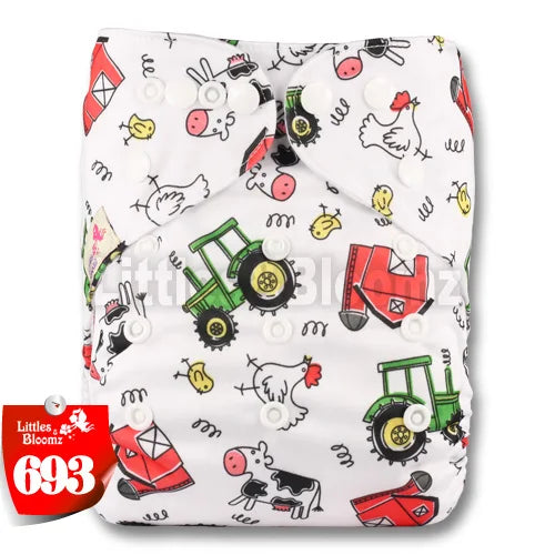 [Littles&Bloomz] 2024 New Baby One Size Reusable Cloth NAPPY Cover Wrap To Use With Flat or Fitted Nappy Diaper