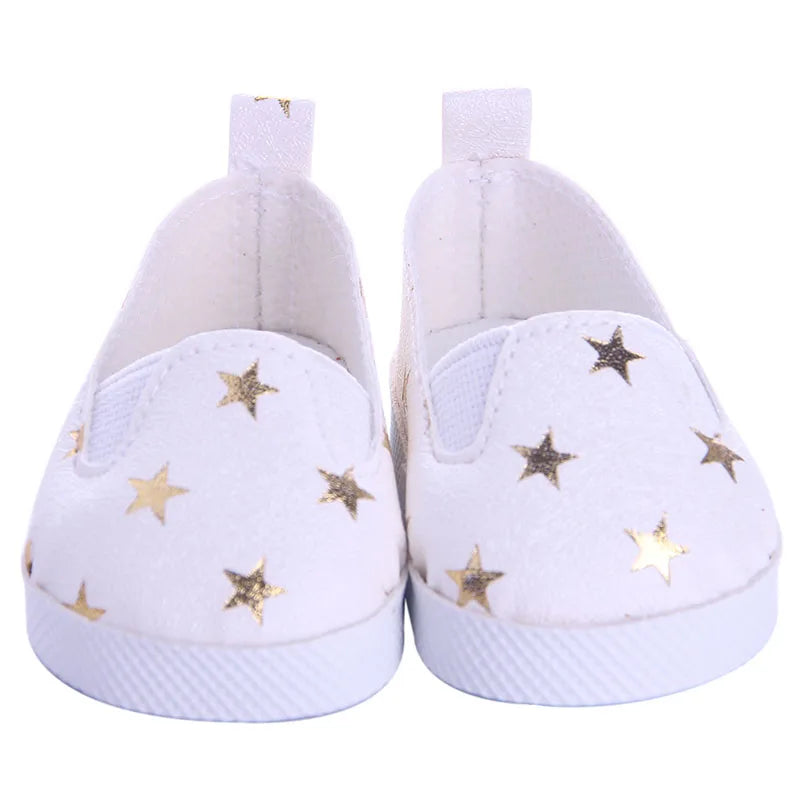 Doll Shoes Clothes Handmade Boots 7Cm Shoes For 18 Inch American&43Cm Baby New Born Doll Accessories For Generation Girl`Toy DIY