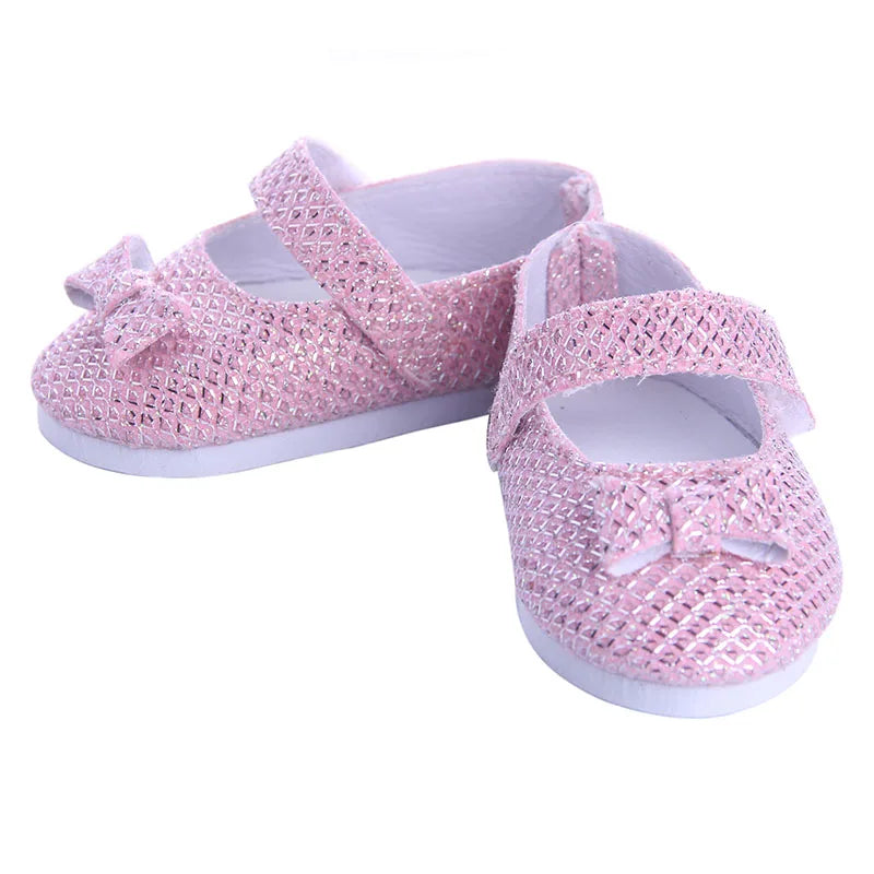 Doll Shoes Clothes Handmade Boots 7Cm Shoes For 18 Inch American&43Cm Baby New Born Doll Accessories For Generation Girl`Toy DIY