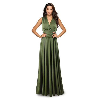 Sexy Women Multiway Wrap Convertible Boho Maxi Club Red Dress Bandage Long Dress Party Bridesmaids Infinity Robe Longue Femme