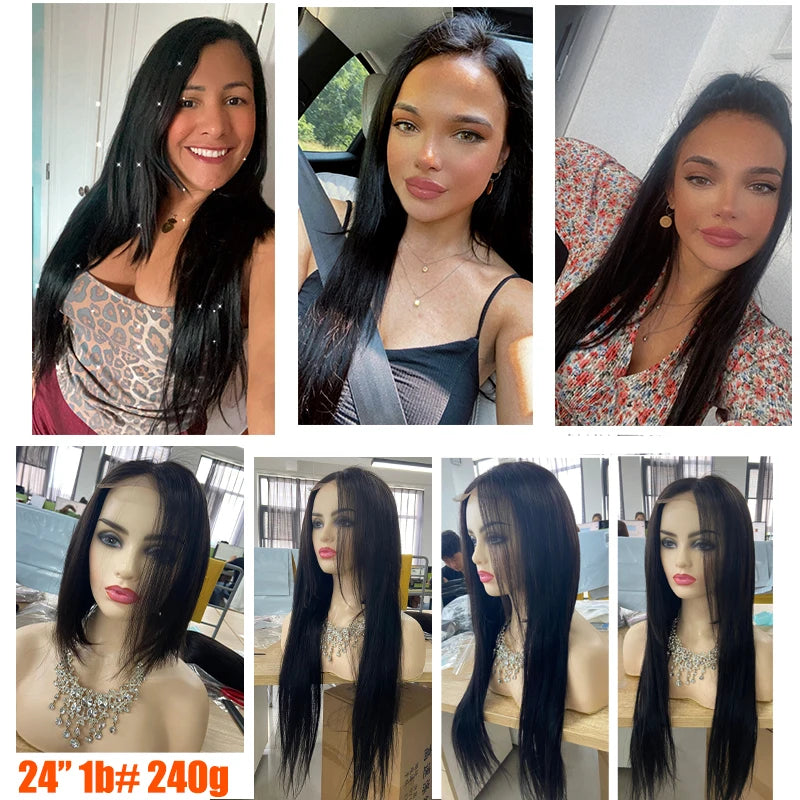 Doreen 160G 200G 240G Volume Series Brazilian Machine Remy Straight Clip In Human Hair Extensions  Full Head 10Pcs 16 to 24 Inch