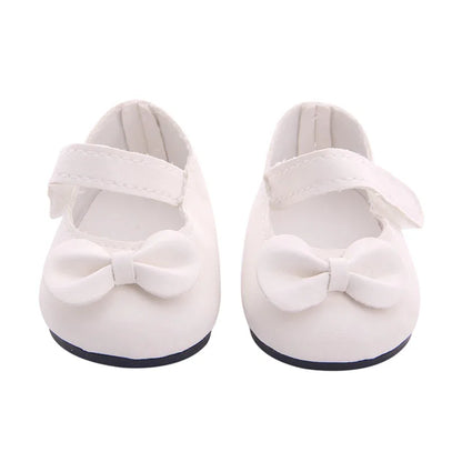 Doll Shoes Clothes Handmade Boots 7Cm Shoes For 18 Inch American&43Cm Baby New Born Doll Accessories For Generation Girl`Toy DIY