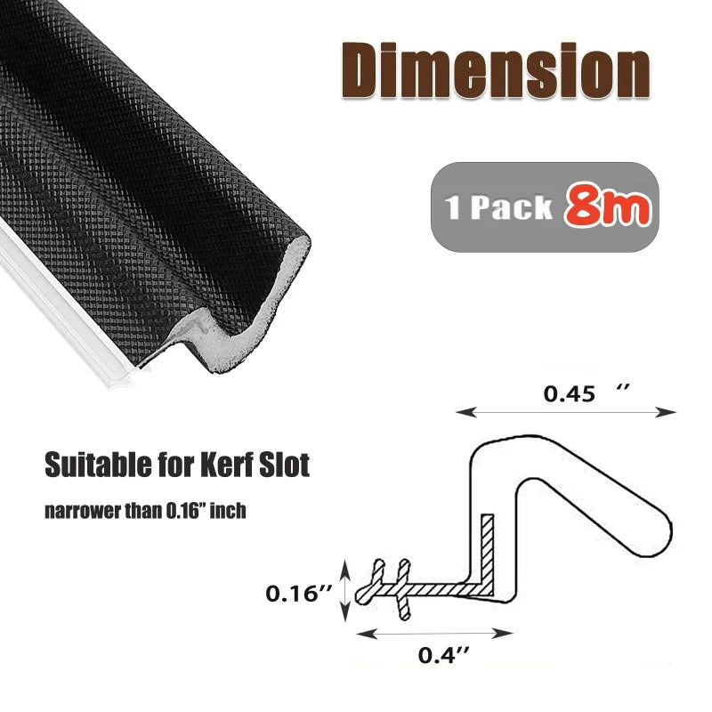 8M V-Shaped Q Foam Kerf Weather Stripping Door Seal Strip Door Frame weather stripping for Windows Card Slot Installation Seals