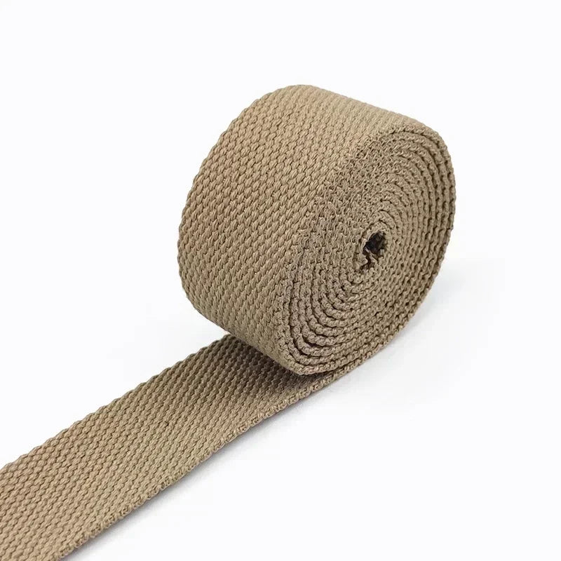 8M 20/25/32/38mm 2mm Thick Webbing Tapes Polyester Cotton Canvas Bag Webbings Ribbon for Backpack Strap Belt Band Garment Craft