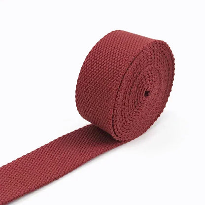 8M 20/25/32/38mm 2mm Thick Webbing Tapes Polyester Cotton Canvas Bag Webbings Ribbon for Backpack Strap Belt Band Garment Craft