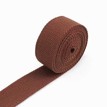 8M 20/25/32/38mm 2mm Thick Webbing Tapes Polyester Cotton Canvas Bag Webbings Ribbon for Backpack Strap Belt Band Garment Craft