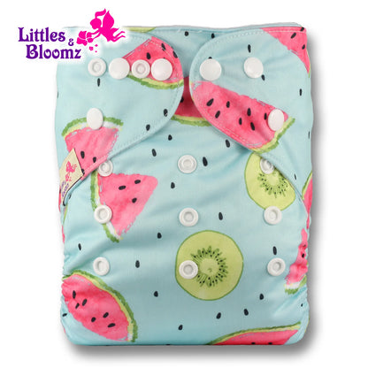 [Littles&Bloomz] 2024 New Baby One Size Reusable Cloth NAPPY Cover Wrap To Use With Flat or Fitted Nappy Diaper