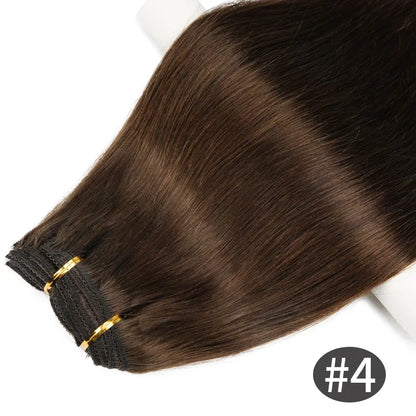 Doreen 160G 200G 240G Volume Series Brazilian Machine Remy Straight Clip In Human Hair Extensions  Full Head 10Pcs 16 to 24 Inch