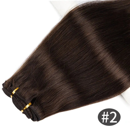 Doreen 160G 200G 240G Volume Series Brazilian Machine Remy Straight Clip In Human Hair Extensions  Full Head 10Pcs 16 to 24 Inch