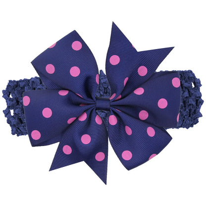 baby girl headband Infant hair accessories band bows Headwear Dot Newborn Children Gift Toddlers Ribbon newborn cloth Bowknot