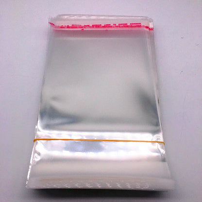 100pcs 5x7,6x9,7x11,8x13,9x16,10x18cm Resealable Poly Bag Transparent Opp Plastic Bags Self Adhesive Seal Jewellery Making Bag