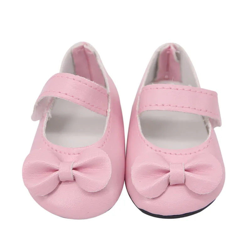 Doll Shoes Clothes Handmade Boots 7Cm Shoes For 18 Inch American&43Cm Baby New Born Doll Accessories For Generation Girl`Toy DIY