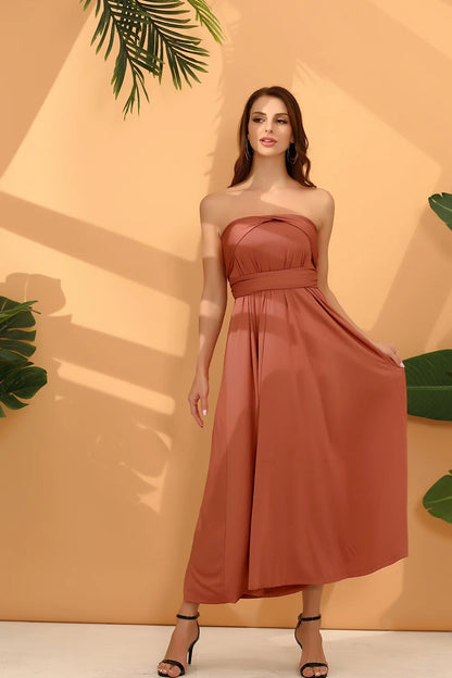 Sexy Women Multiway Wrap Convertible Boho Maxi Club Red Dress Bandage Long Dress Party Bridesmaids Infinity Robe Longue Femme