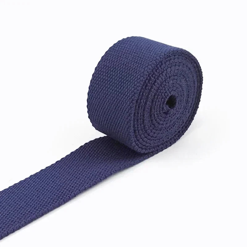 8M 20/25/32/38mm 2mm Thick Webbing Tapes Polyester Cotton Canvas Bag Webbings Ribbon for Backpack Strap Belt Band Garment Craft