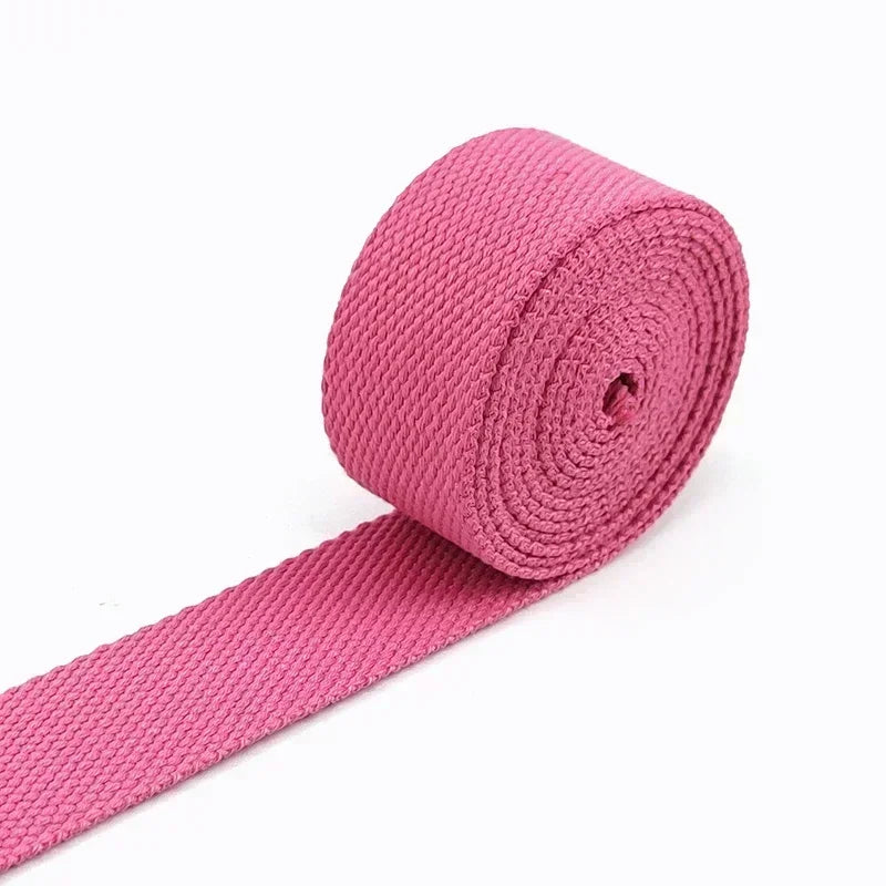 8M 20/25/32/38mm 2mm Thick Webbing Tapes Polyester Cotton Canvas Bag Webbings Ribbon for Backpack Strap Belt Band Garment Craft