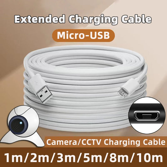 Extra long Micro USB extension cable 10M 8M 5M 3M 2M 1M Type C port device universal data cable for Xiaomi Samsung camera PS5PS4