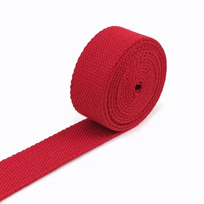 8M 20/25/32/38mm 2mm Thick Webbing Tapes Polyester Cotton Canvas Bag Webbings Ribbon for Backpack Strap Belt Band Garment Craft