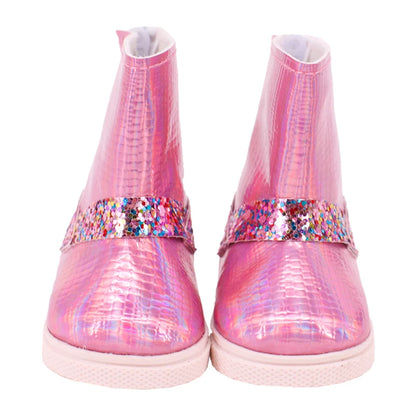 Doll Shoes Clothes Handmade Boots 7Cm Shoes For 18 Inch American&43Cm Baby New Born Doll Accessories For Generation Girl`Toy DIY