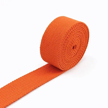 8M 20/25/32/38mm 2mm Thick Webbing Tapes Polyester Cotton Canvas Bag Webbings Ribbon for Backpack Strap Belt Band Garment Craft