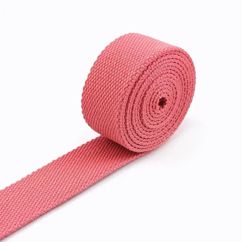 8M 20/25/32/38mm 2mm Thick Webbing Tapes Polyester Cotton Canvas Bag Webbings Ribbon for Backpack Strap Belt Band Garment Craft